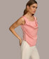 Фото #3 товара Women's Square-Neck Satin Tank Top