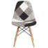 Фото #3 товара Elon Series Turin Patchwork Fabric Chair With Wood Base