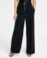 Фото #1 товара Women's Front-Zip Wide-Leg Pants, Created for Macy's