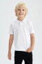 Erkek Çocuk Basic Kısa Kollu Pike Polo Tişört K1689a622sp