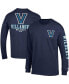 Фото #1 товара Men's Navy Villanova Wildcats Team Stack Long Sleeve T-shirt