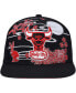 Men's Black Chicago Bulls Hardwood Classics Asian Heritage Scenic Snapback Hat
