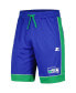 Men's Royal, Green Distressed Seattle Seahawks Vintage-Like Fan Favorite Shorts