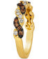 Nude Diamond & Chocolate Diamond Twist Ring (1/2 ct. t.w.) in 14k Gold