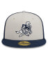 ფოტო #4 პროდუქტის Men's Cream, Navy Dallas Cowboys 2023 Sideline Historic 59FIFTY Fitted Hat