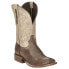 Фото #3 товара Tony Lama Jinglebob Embroidered Square Toe Cowboy Mens Beige, Brown Casual Boot