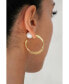 ფოტო #5 პროდუქტის Twisted Wave Hoop Earrings