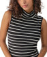 ფოტო #3 პროდუქტის Women's Essential Sleeveless Mock-Neck Top