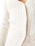 ONLY Petite longline knitted cardigan co-ord in beige