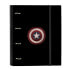 Ring binder Capitán América Black (27 x 32 x 3.5 cm)