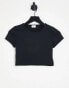 Cotton:On short sleeve tee in black swirl print Черный, S - EU 38 - фото #1