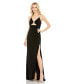 Фото #1 товара Women's Ieena Jersey Halter Strap Ring Cut Out Draped Gown