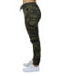 ფოტო #3 პროდუქტის Women's Loose Fit Cotton Stretch Twill Cargo Joggers Set, 2 Pack