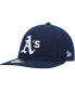 Фото #1 товара Men's Navy Oakland Athletics Oceanside Low Profile 59FIFTY Fitted Hat