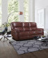 Фото #6 товара White Label Colin 87" Leather Match Lay Flat Double Reclining Sofa