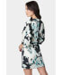 Фото #3 товара Women's Printed Satin Kimono Dress