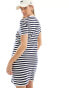Фото #4 товара Vero Moda Maternity mini t-shirt dress in navy and white stripe