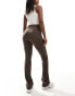 Cotton On bella fold over flare trousers in brown