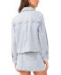 ფოტო #2 პროდუქტის Women's Cropped Front Pocket Denim Jacket