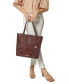 Ezra Melbourne Large Embossed Leather Tote