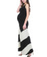 ფოტო #3 პროდუქტის Maternity Sally Abstract Maxi Dress