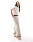 Mango crochet embroidery lightweight shirt in white