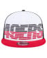 Фото #3 товара Men's White/Scarlet San Francisco 49ers Throwback Space 9fifty Snapback Hat