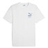 Фото #2 товара Puma Classics Brand Love Graphic Crew Neck Short Sleeve T-Shirt Mens White Casua