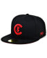 Фото #1 товара Men's Black St. Christopher Club Black Fives Fitted Hat