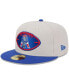 Фото #1 товара Men's Stone/Royal New England Patriots 2024 Sideline Historic 59FIFTY Fitted Hat