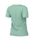 Фото #4 товара Women's Mint Charlotte Hornets 2022/23 City Edition Essential V-Neck T-shirt