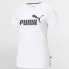 Women’s Short Sleeve T-Shirt Puma LOGO TEE 586774 02 White