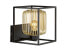 Фото #1 товара LED Wandleuchte Schwarz Gold 23x23cm