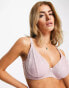 Фото #3 товара Ivory Rose Maternity Fuller Bust star mesh high apex wired non-pad nursing bra in mink