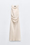 Satin midi dress