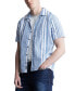 Фото #2 товара Men's Sinap Striped Short Sleeve Button-Front Camp Shirt