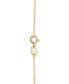 Фото #8 товара Macy's birthstone 18" Bezel Pendant Necklace in 14k Gold