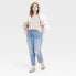 Фото #2 товара Women's High-Rise 90's Slim Jeans - Universal Thread Light Blue 17 Long