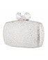 Фото #7 товара Women's Glitter Minaudiere With Crystal Bow Clasp