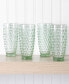 Фото #2 товара Chauncey Hobnail Handmade Glass Tumbler, Set of 4