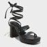 Women's Brittany Platform Heels - A New Day Black 9.5