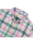 ფოტო #3 პროდუქტის Boys' Long Sleeve Linen Button Down Shirt, Infant