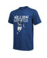 Фото #3 товара Men's Threads Quenton Nelson Royal Indianapolis Colts Tri-Blend Player T-shirt