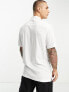 ASOS DESIGN regular fit viscose shirt with revere collar in white