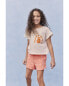 Kid Palm Tree Pull-On French Terry Shorts 6-6X