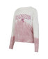Women's Pink/White New York Rangers Orchard Tie-Dye Long Sleeve T-Shirt