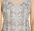 Фото #4 товара Adrianna Papell Embellished Cap Sleeve Sheath Dress in Bridal Silver Size 2