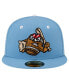 Фото #4 товара Men's Light Blue Louisville Bats Theme Night Mashers 59FIFTY Fitted Hat