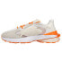 Фото #3 товара Puma Pwrframe Op1 Pronounce Lace Up Mens Off White, Orange, White Sneakers Casu