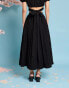 Фото #4 товара Sister Jane jacquard maxi skirt co-ord in black